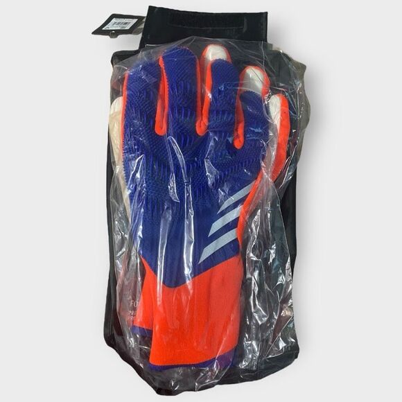 Adidas Predator GL Pro Fingersave Promo FSP Blue/Solar Red IX3864 Mens size 8.5 - Picture 4 of 6